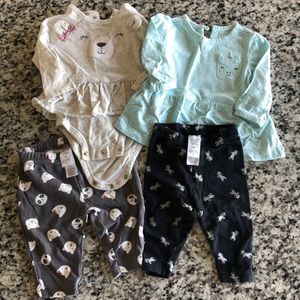 Two, Size 3 mo. Baby girl outfits